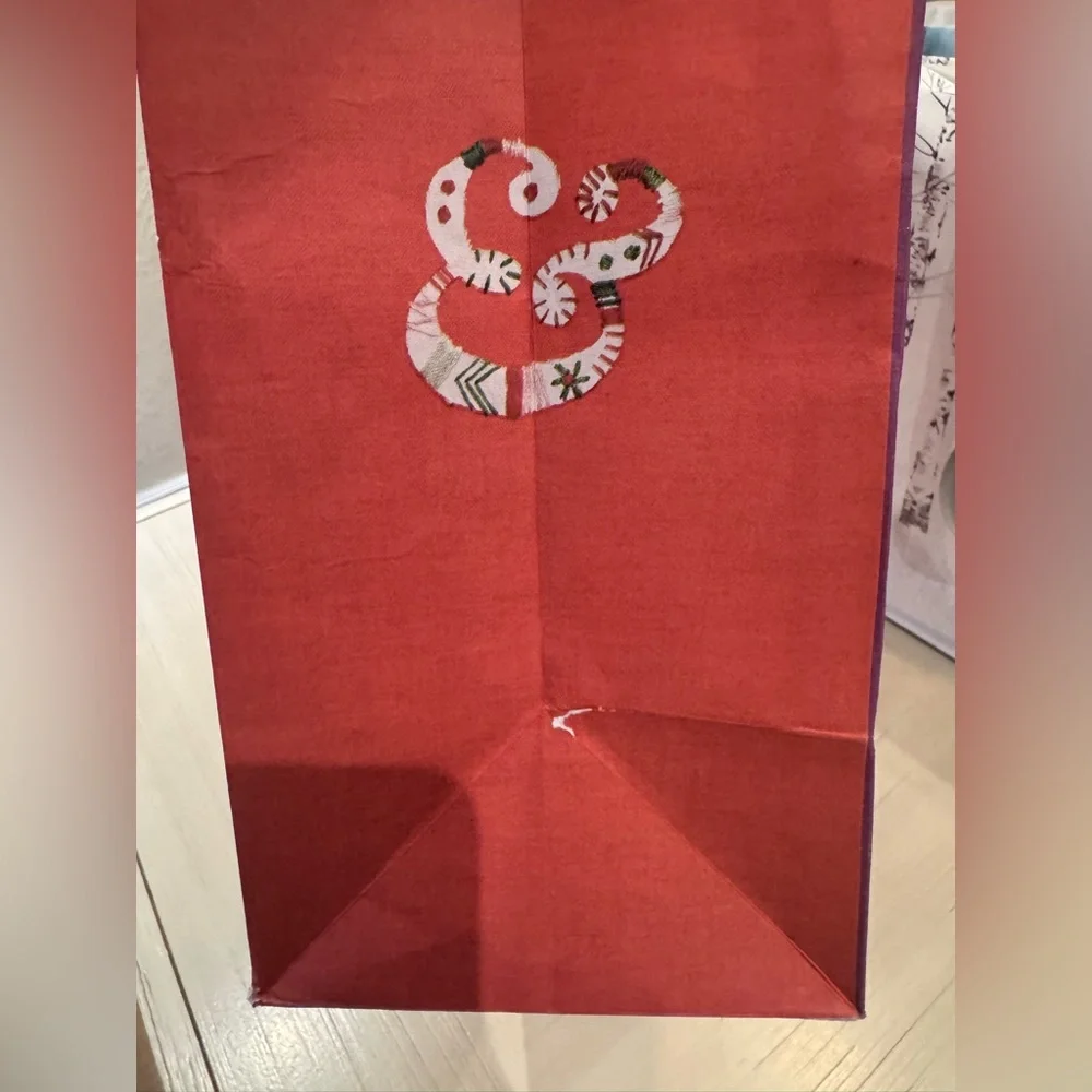 Anthropologie Large Shopping Bags Bundle of 4 | Reusable Gift Bags | Holiday Art